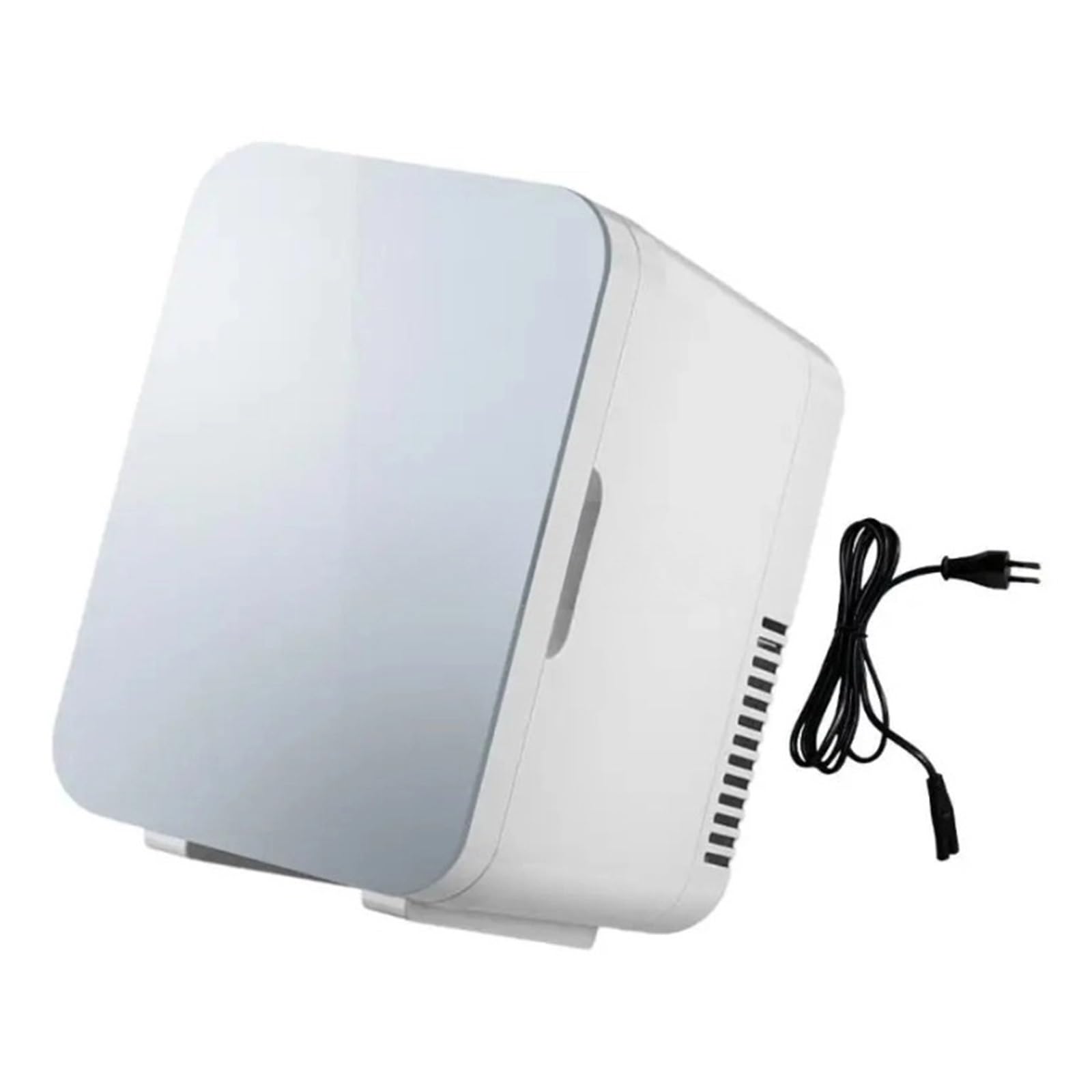 Mini refrigerador de 6 litros for Viajes, oficinas y dormitorios con tecnología de refrigeración Avanzada(Silver)