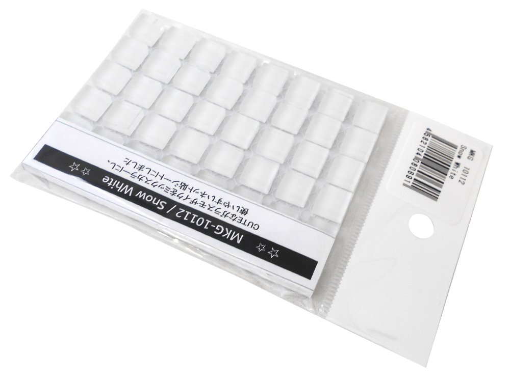 Amazon | miki ガラスモザイクタイル 10mm角(4mm厚) Snow White MKG