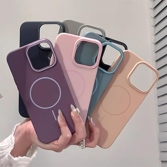 Coverzone iPhone 16 Pro Max ile uyumlu Kılıf Kamera Çıkıntı 2mm Korumalı Mat Marble Magsafe ile uyumlu Tam Gövde Korumalı iPhone 16 Pro Max ile uyumlu kılıf Summit Stone