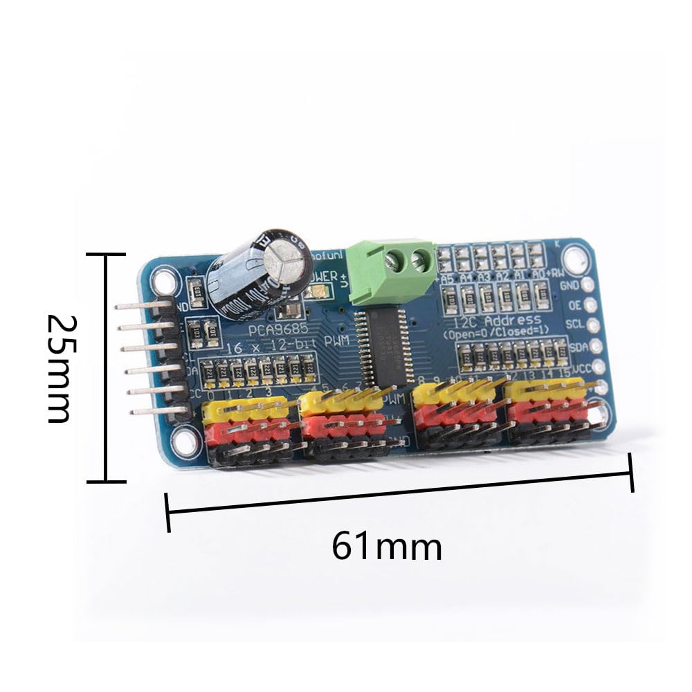 Image secondaire de Module PCA9685 PWM pour Robot AR Duino - Lot de 2, 16 Canaux, 12 Bits