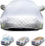 Wasserdichte Halbgarage für Land Rover Range Rover Velar 2017–2024, verdickte Allwetter-Winterabdeckungen für den Außenbereich, ganzjährig, wasserdicht, sonnen- und frostbeständig