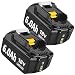 Produktbild Hohe Kapazität 18V 6.0A Verbesserte 2X Ersatzakku für Makita BL1860B BL1850B BL1830 BL1860 BL1860B BL1820 BL1815 BL1860 BL1860B BL1835 BL1845 BL1860B BL1850 194205-3 LXT-400 with LED Werkzeugakku