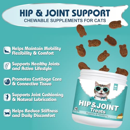 Bailey & Buddies Hip and Joint Supplement for Cats, 90 Soft Chews with Glucosamine, Chondroitin, MSM and Green-Lipped Mussel, Joint Support for Senior Cats and All Breeds - Salmon Flavor - Image 6