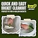 Buddy Tools Scoop-N-Scrape - Efficient Bucket Scoop for 5-Gallon - Lightweight and Durable Curved Bucket Trowel - Made with Heavy-Duty Nylon - Scrapes Clean, No More Shavings