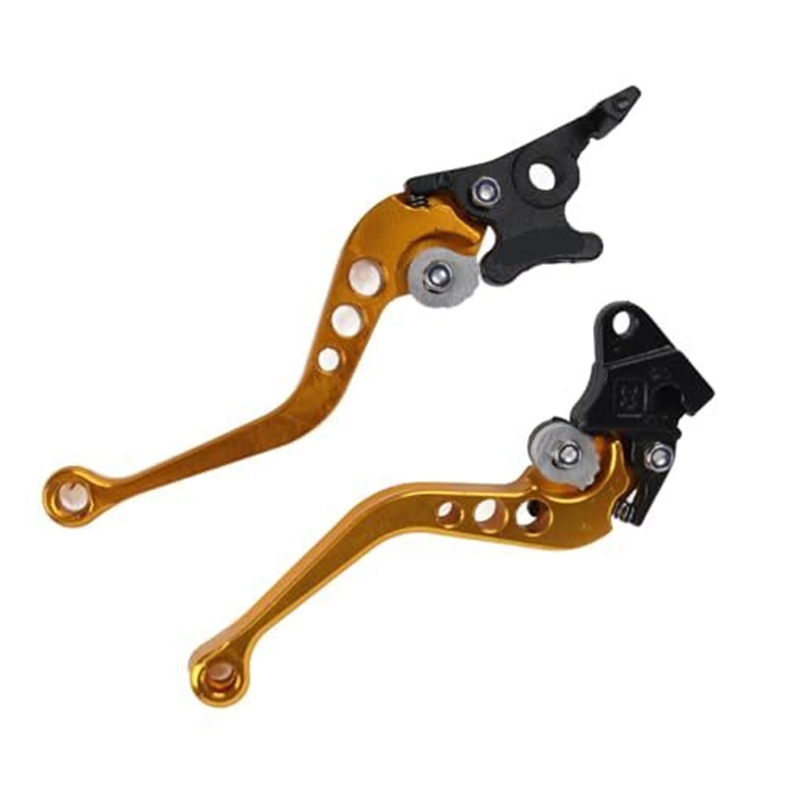 FLBZBLKASL Motorcycle Short Brake Clutch Levers Clutch Brake Lever Handle, 1 Pair of 22mm 7/8" Universal Motorcycle Drum