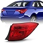 ACANII - For 2017-2019 Toyota Corolla Sedan SE/XSE/XLE Outer Red Tail Light Lamp Assembly Replacement Passenger Side