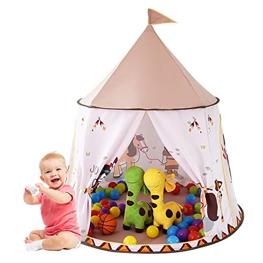 liliiy Tienda De CampañA Infantil, Estilo Indios Norteamericanos Carpa Infantil Plegable, Casa De Juegos para Interiores Y Exteriores, Pop-Up PortáTil, Regalo para NiñOs