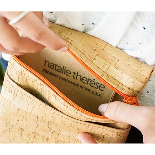 Gold Flecked Cork Mini Crossbody Bag with Adjustable Strap3