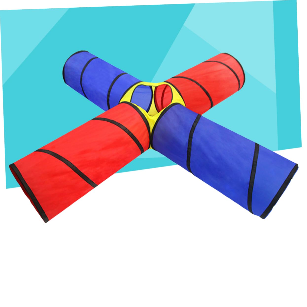 YARNOW Túnel de Plegable para Divertido Interactivo para Gatear para Interiores Fácil de Transportar y Almacenar Seguro para Pequeños