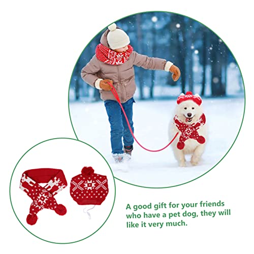 Disfraz Navideño con Gorro y Bufanda para Perro miniatura 4