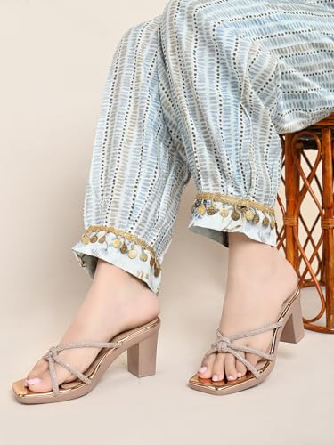 Image of XE Looks Fancy & Comfortable Block Heel Sandal for women & Girls