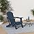 GREENVINES Folding-Adirondack-Chairs-Set-of-2 | HDPE Plastic | Fire Pit Chair | All Weather | Cup Holder | Blue | for Deck Backyard Patio Outdoor Garden