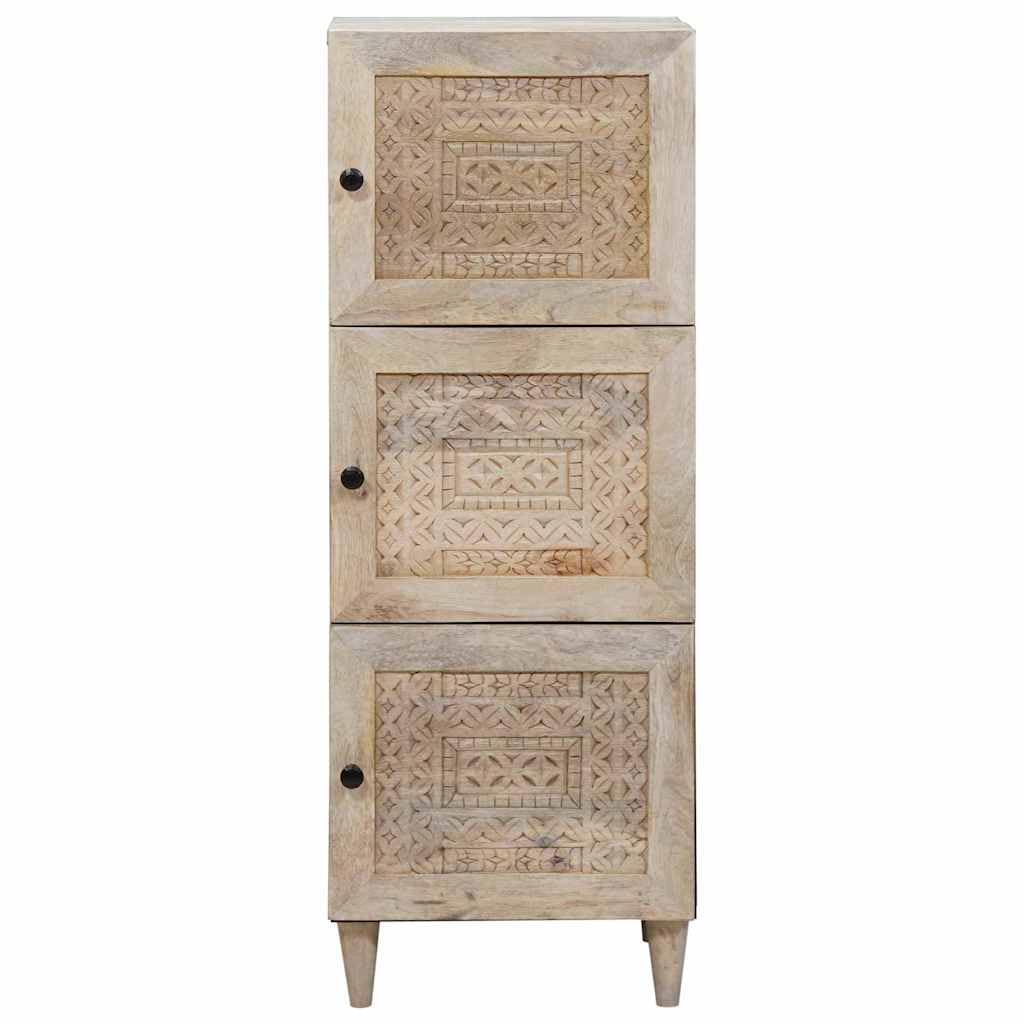 Credenza Bianca Legno Mango 40 x 33,5 x 110 cm