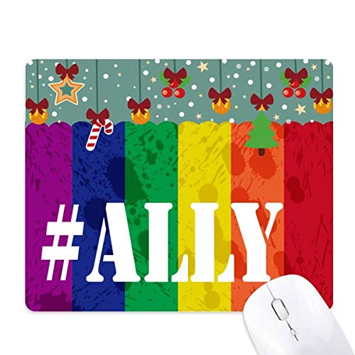 Tapis de souris LGBT Ally arc-en-ciel pour un espace de télétravail coloré