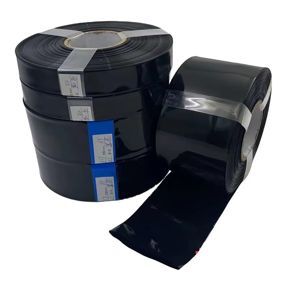 Czarna rurka termokurczliwa PVC 1 kg do akumulatora - koszulka termokurczliwa, szerokość 80-500 mm, 1 rolka(Width 250mm)