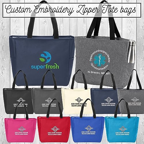 Bolsa Tote con cierre y costura personalizada miniatura 2
