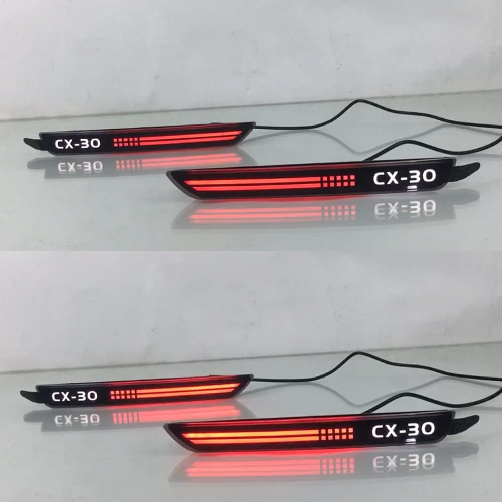 Luci di stop a LED per Mazda CX-30 2020 2021 2022, Luce di stop a LED + luce di guida notturna a scansione DRL + indicatori di direzione streamer