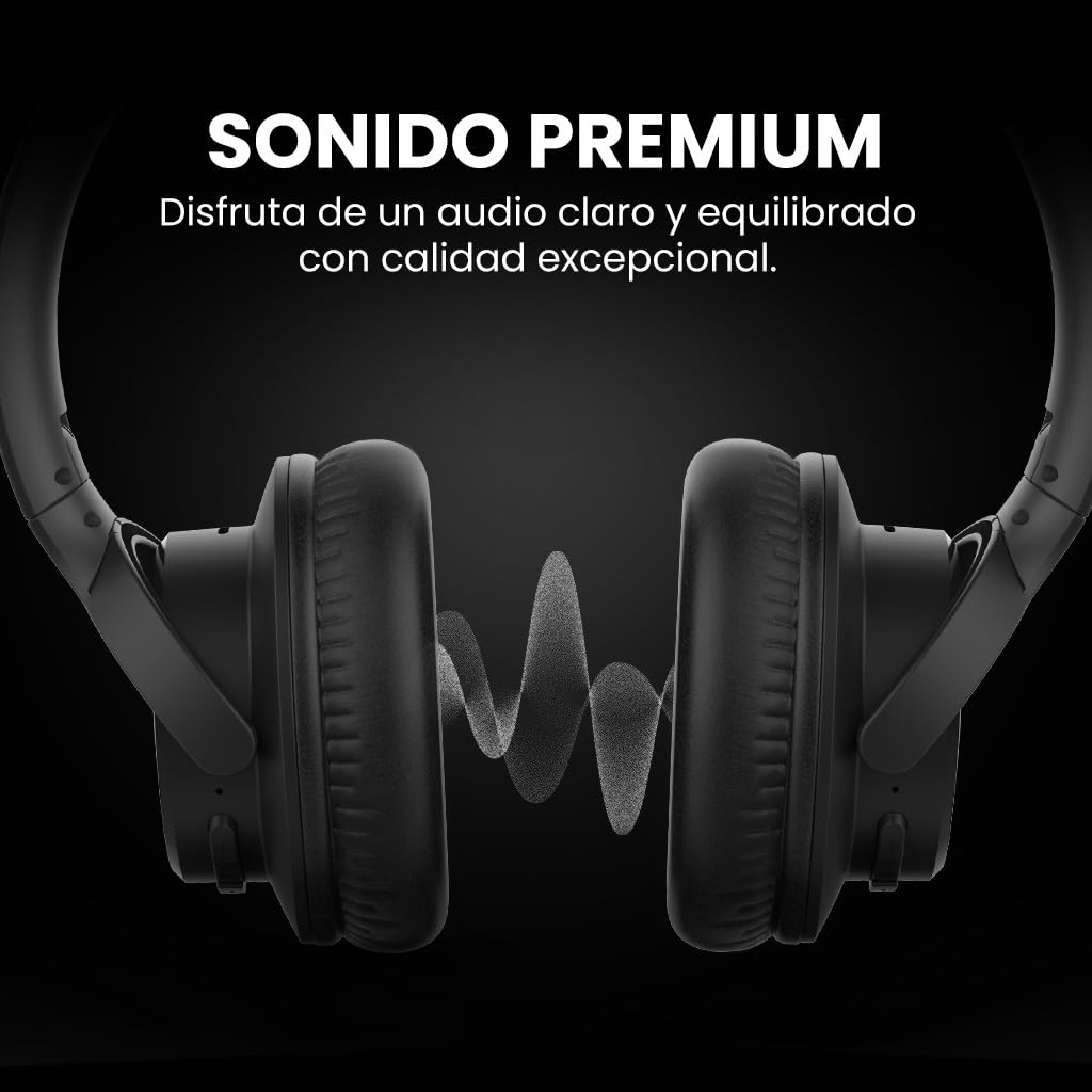 Avantree Ensemble – Auriculares Inalámbricos TV Televisión para Personas Mayores con Clear Voice, Diseño Cómodo, Base de Carga, 35h de Autonomía, Funcionan con TV con Salida óptica/AUX y Bluetooth