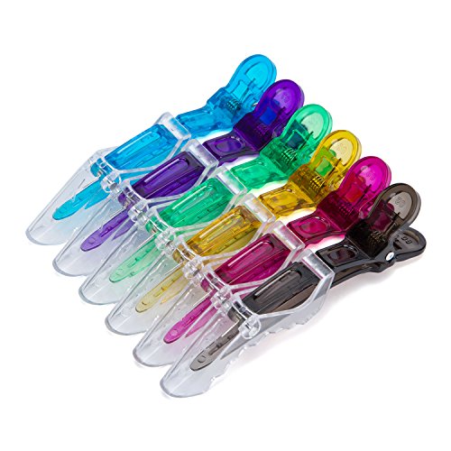 Transparent Salon Croc Hair Styling Clips, Sectioning Plastic Alligator DIY Accessories Hairpins, Hairgrip for Women and Girl (Style 2)