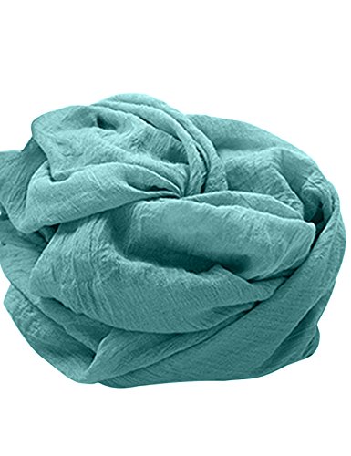 Bestgift Lenço feminino de proteção solar sólido 20 cores, Verde 3, Tamanho �nico