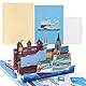 Joyoldelf Hamburg Pop Up Karte - 3D Reisegutschein Geschenkkarte für Hamburg Reise oder Flitterwochen, Gutscheinkarte, Reise Gutschein zum Geburtstag, Hamburg Geschenk Karte für Urlaub