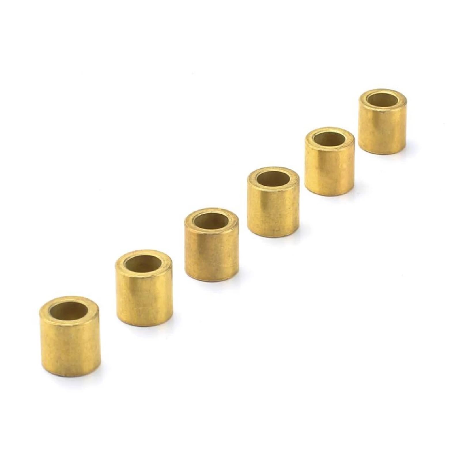 Manicotto per albero in ottone, 4/10 pezzi, cuscinetto poroso per metallurgia, olio, bronzo, boccola guida ID 10 mm, 10 x 12 x 8, 10 x 14 x 5, 10 x 16 x 10 mm, base in rame di precisione (4 pezzi, 10