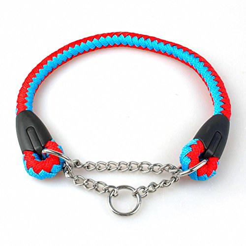 Kuntrona Braided Rope Dog Choke Collar Dog Training Collars 22-26