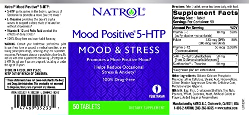 Natrol 5-Htp Mood Positive Tablets, 50 Count #TOP3