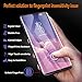 Johncase [2 Pack Screen Protector Compatible for Samsung Galaxy S10 Plus / S10+, Fingerprint ID Full Edge 3D Curved Tempered Glass Film W/UV Liquid Adhesive Light Installation Kit [Case Friendly]