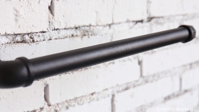 6 MyGift+Wall+Mounted+Industrial+Pipe+Theme+Holder