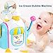 Produktbild Kitabetty Bubble Machine für Kinder, Baby-Badespielzeug Eiscreme-Blase-Maschine, Bubble-Eismaschine Baby-Badezeitspielzeug, Mädchen Jungen Kinder