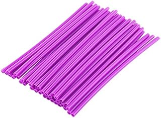 36 pcs Universal Wheel Rim Spoke Covers Wheel Spoke Protector Kit Motocross Rims Spoke Wraps Skins Cover Road Guard Wraps Coats(Purple)