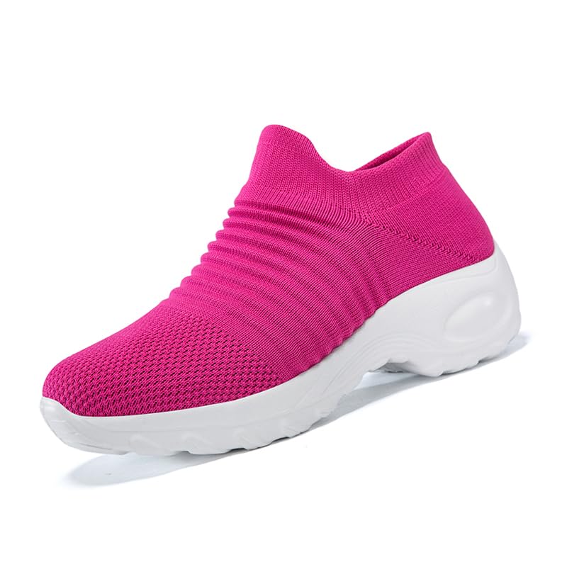 Image of Non Slip Work Shoes Women, Slip On Sneakers Women,Work Shoes Walking Gym Nurse Mesh Casual Fashion Sneakers Comfort Breathable Lightweight