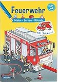  Feuerwehr: Malen Lernen Rätseln: Mit Stickern!