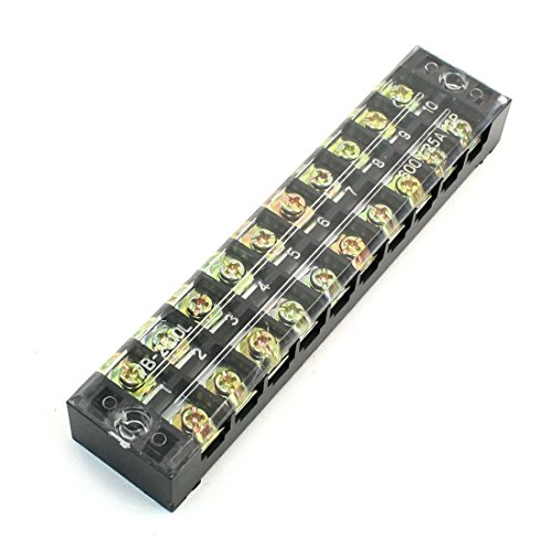 Aexit Terminal bloque barrera 600V 25A 10 polos miniatura 1