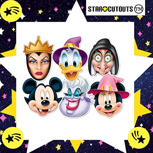 Star cutouts - - stsmp68 - 6 Maschere per Adulti