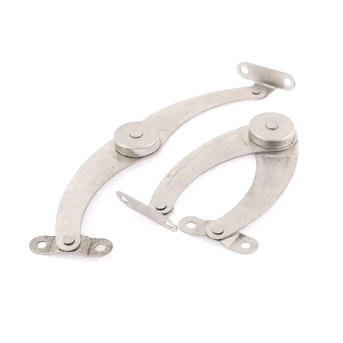 Furniture Closet Featured Cabinet Cupboard Door Reliable Efficacy Metal Lid Support Hinge Stay 2pcs