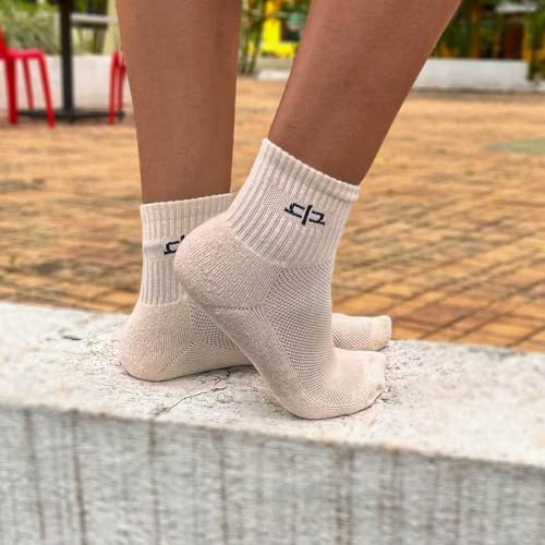 Image of HEELIUM Bamboo Socks for Women | Quarter Length | 3X Softer than Cotton Socks | Odour-Free & Breathable | Superior Comfort & Cushioned Base