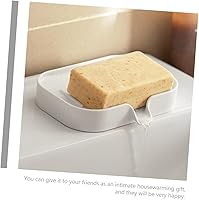 Vista 3 de Alipis Escurridor de jabón Contenedor de plástico Jabonera de viaje Soporte de jabón de plástico Estante de jabón de pared Drenaje resto de jabón