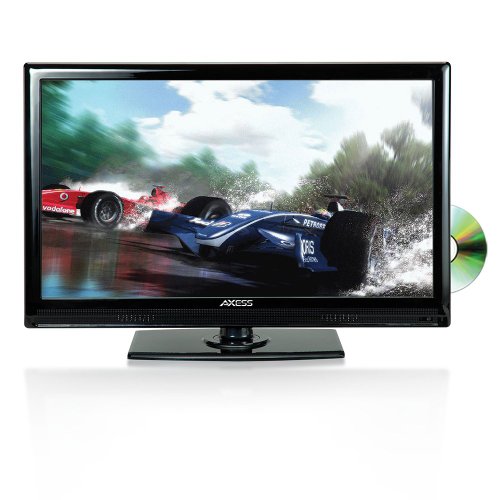 AXESS TVD1801-19 19-Inch LED HDTV, Features 12V Car Cord Technology, VGA/HDMI/SD/USB Inputs, Built-In