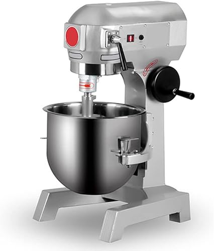 Mezclador de alimentos 20L21QT mezclador de alimentos comercial de 3 velocidades con cuenco de acero inoxidable ganchos para masa batidor