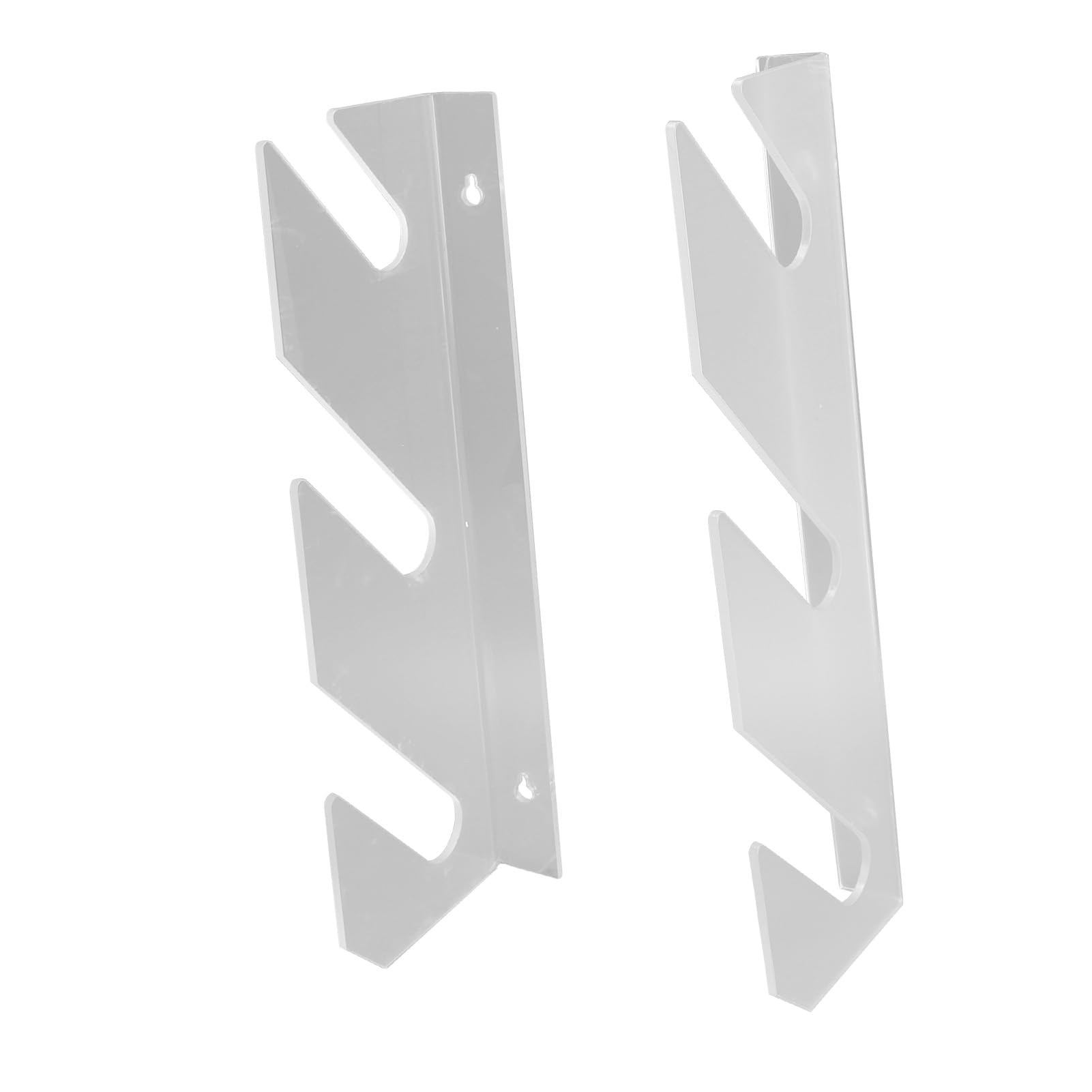 RIZGHWOY Skateboard Wall Mount Holder 3 Tier Acrylic Display Rack for Snowboards Longboards Decks Horizontal Hanger with Installation Screws for Living Room Bedroom Office