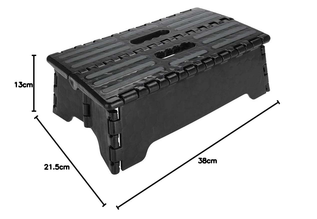 Tabouret Pliant pour Véhicule de Loisirs, Tabouret Pliant en Plastique pour Personnes âgées Qui Montent Lits/Escaliers, Marchepied pour Chien Entrer dans Voiture SUV, 38x21.5x13cm
