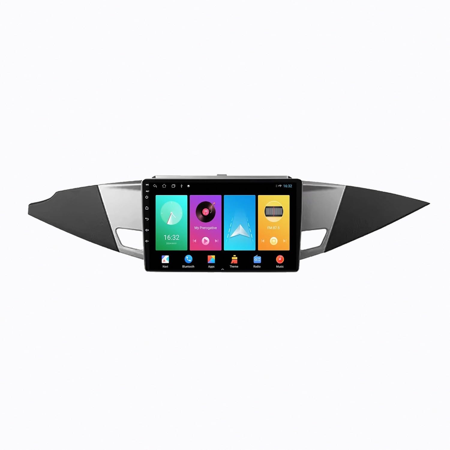 Wyświetlacz Carplay dla Mitsubishi Zinger 2015 Mirror Link, Asystent Głosowy, Nawigacja W Czasie Rzeczywistym, Ekran Dotykowy, Bluetooth, Sterowanie, 8 Rdzeń 6G+128G