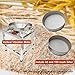 HayWHNKN Automatic Powder Sifter Machine Sieve Shaker Vibrating Machine with 40 and 100 mesh Sieve for Granule Powder Grain Stainless Steel 110v 50w(with Switch）