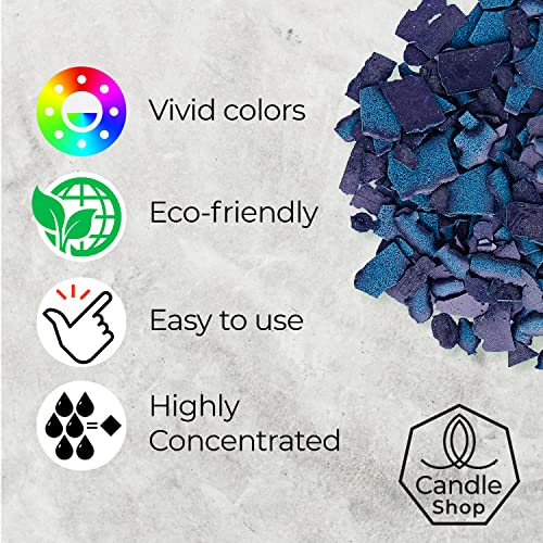 Image of Candle Shop - Aquamarine Color 2 oz- Dye Chips for Making Candles - Candle Wax Dye - A Great Choice of Colors