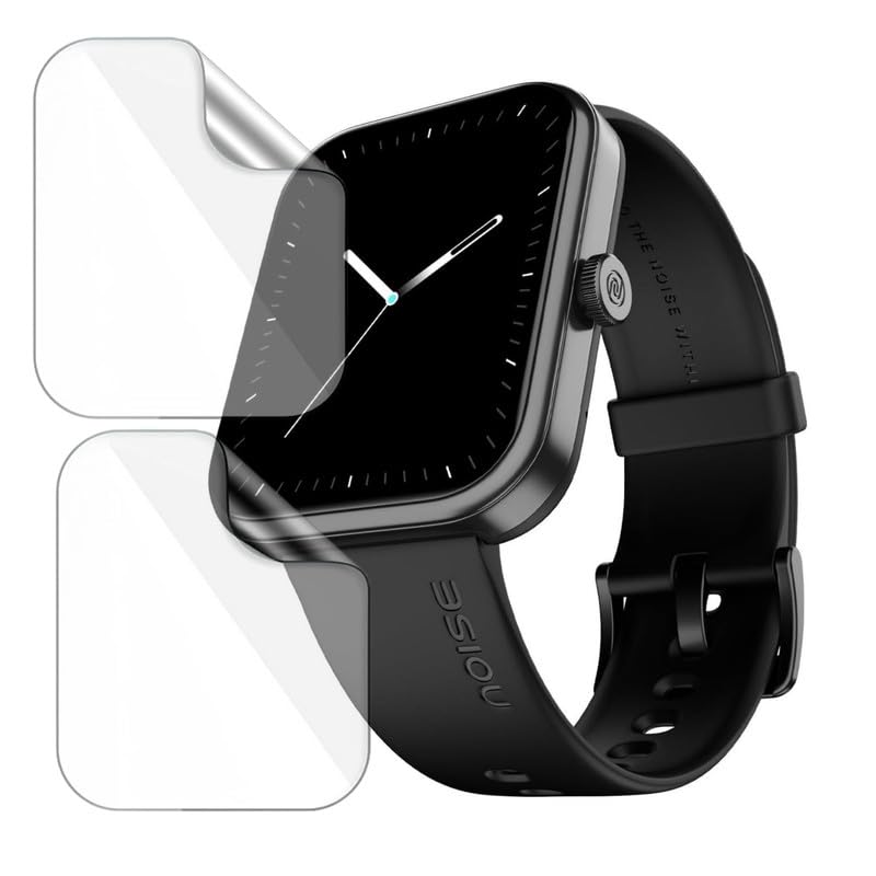 Image of 2 Pack| Smartwatch Screen Protector for Noise ColorFit Pulse 3 |1.96 inch| | Flexible TPU Film, 9H Scratch Resistant, Bubble Free Installation - Not Tempered Glass