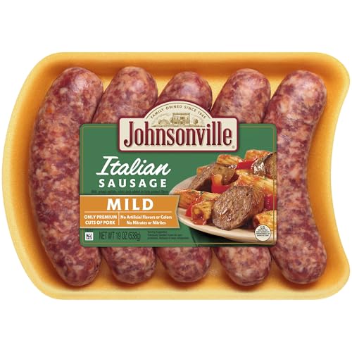 Johnsonville Mild Italian Pork Sausage Links, 19 oz (5 Count) Refrigerated