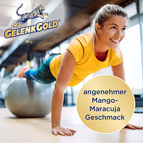 GelenkGold Gelenk-Ampullen 30 Kollagen Trinkampullen á 25ml, Collagen Drink mit Hyaluronsäure für Gelenke Knorpel und Sehnen
