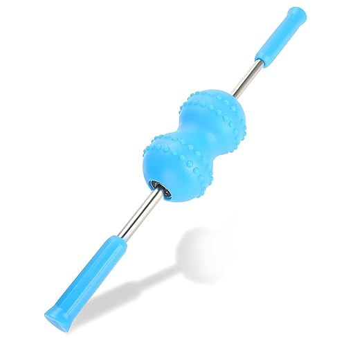 Rodillo de masaje, palillos de masaje manual, rodillo muscular de fascia, rodillo de acupresión de mano, masajeador de tejido profundo para espalda,